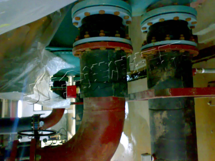 嘉興萬達(dá)廣場(chǎng)KXT型可曲撓橡膠軟接頭安裝實(shí)例